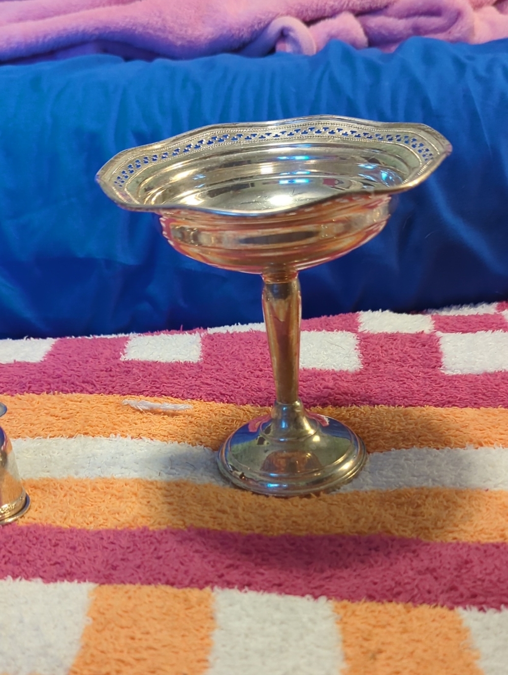 Sterling Silver Pedestal Compote Bowl - Elegant Home Dining Accent